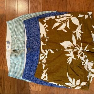 Set of Three Patterned Shorts